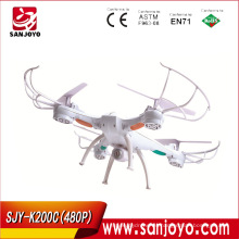 Cámara 480P UFO 2.4G Gyro Quadcopter China Flying Toys RC Drone con cámara PK K200 K300c SJY-K200C